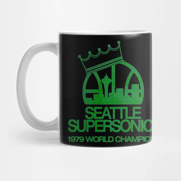 SEATTLE SUPERSONICS 1979 WORLD CHAMPS  VINTAGE  DISTRESSED by flavorstaking